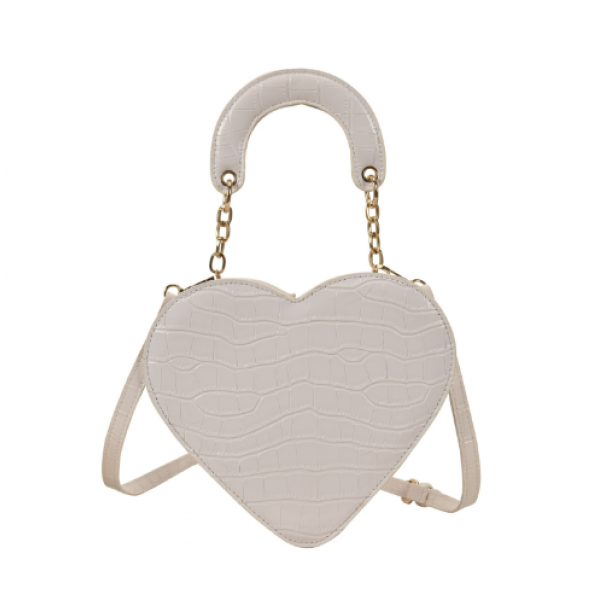 Сумка жіноча у формі серця "Colors Hearts", екошкіра, різні кольори, 23х20х8 см