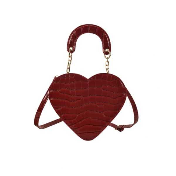 Сумка жіноча у формі серця "Colors Hearts", екошкіра, різні кольори, 23х20х8 см