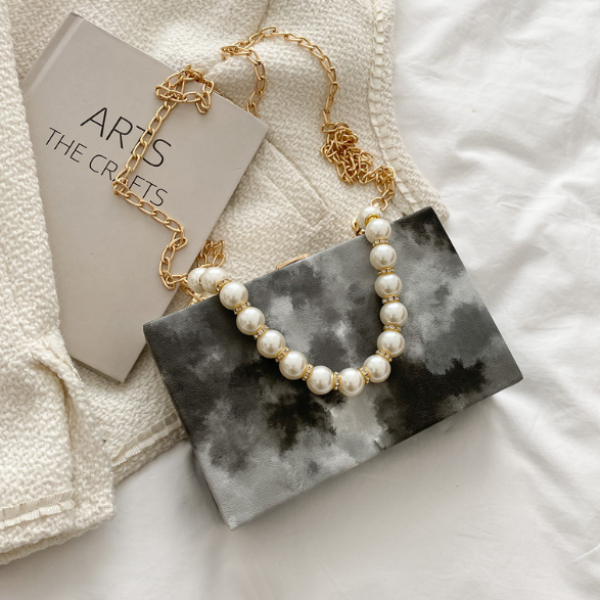 Сумка женская прямоугольной формы с цветным принтом, разные цвета, 19х12х5 см