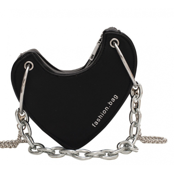 Сумка у формі серця із застібкою змійкою, різні кольори, 17х14х5 см Сумка у формі серця із застібкою змійкою, різні кольори, 17х14х5 см
