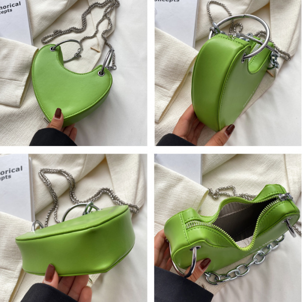 Сумка у формі серця із застібкою змійкою, різні кольори, 17х14х5 см Сумка у формі серця із застібкою змійкою, різні кольори, 17х14х5 см