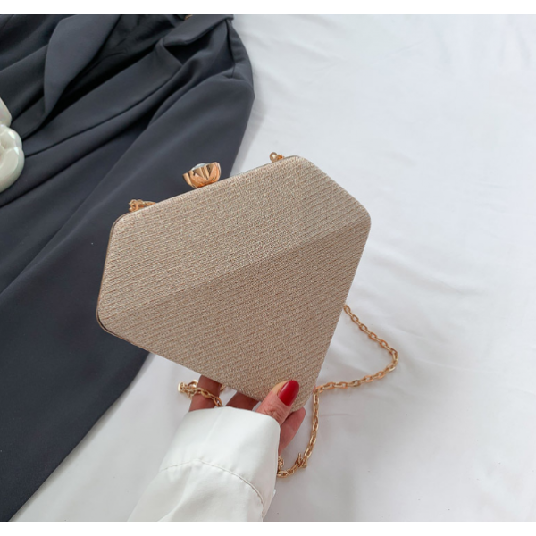 Сумка жіноча у формі діаманта, зі стразами "Diamond Star", три кольори, 21х19х4 см