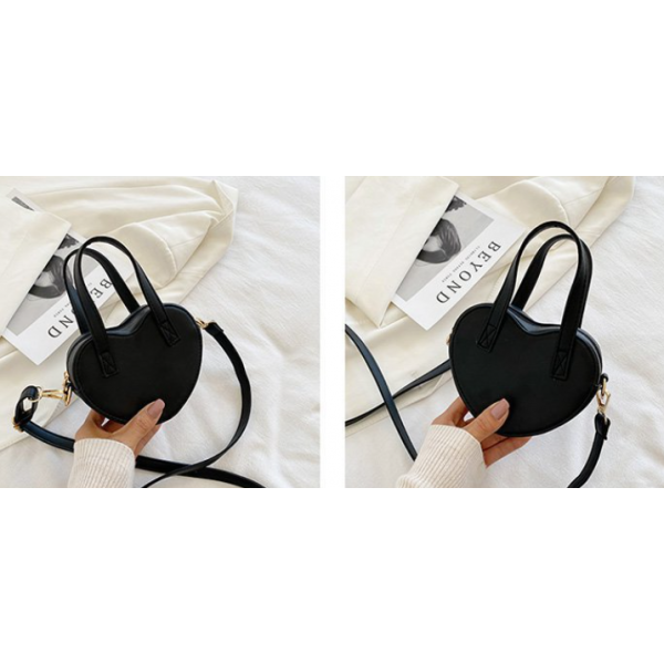 Сумка жіноча у формі серця "Skin", різні кольори, 15х12х5 см