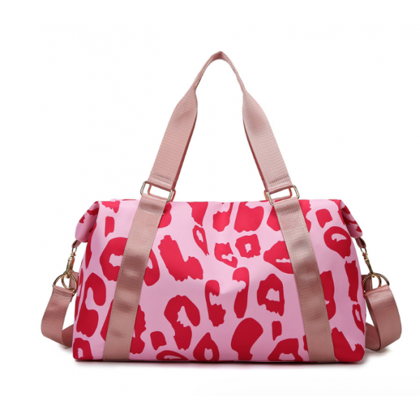 Сумка для подорожей, дорожня сумка з леопардовим принтом, сумка для фітнесу, два кольори, 46х28х17 см