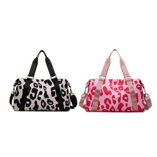 Сумка для подорожей, дорожня сумка з леопардовим принтом, сумка для фітнесу, два кольори, 46х28х17 см