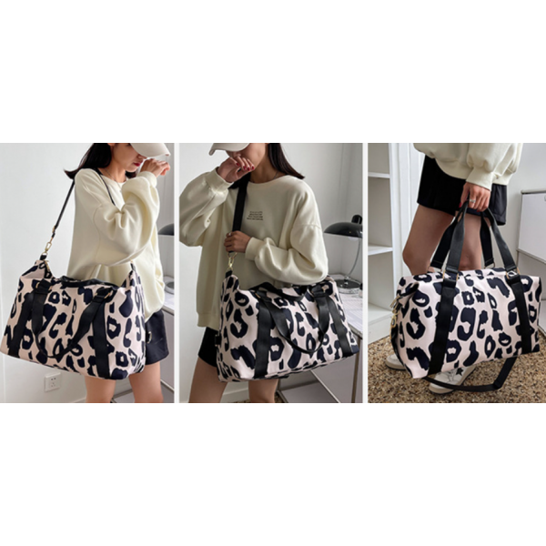 Сумка для подорожей, дорожня сумка з леопардовим принтом, сумка для фітнесу, два кольори, 46х28х17 см