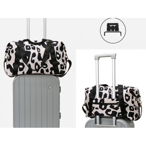 Сумка для подорожей, дорожня сумка з леопардовим принтом, сумка для фітнесу, два кольори, 46х28х17 см