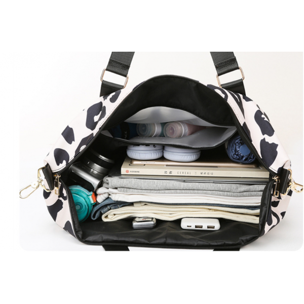 Сумка для подорожей, дорожня сумка з леопардовим принтом, сумка для фітнесу, два кольори, 46х28х17 см