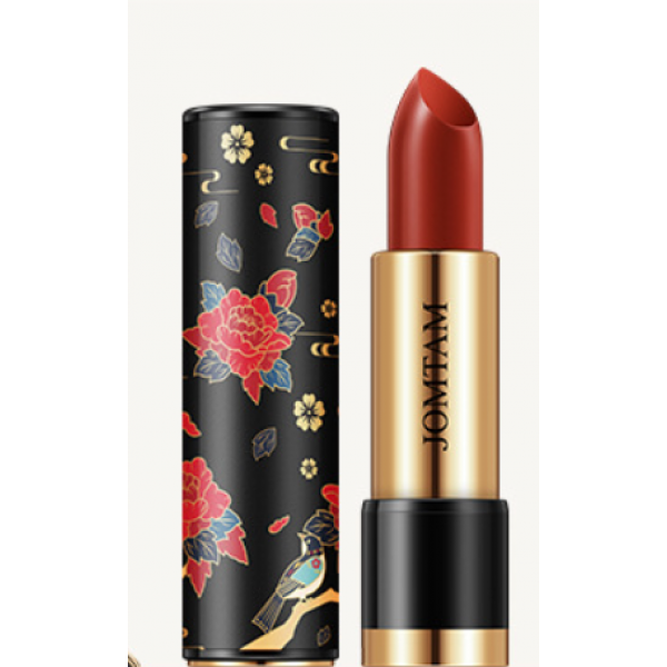 Помада для губ глянсова Jomtam Colorful Beauty Lipstick, колір рожевий з моркв`яним відтінком, 3,5 г