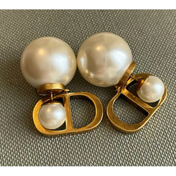 Серьги с большой жемчужиной "Gold Pearl", золото