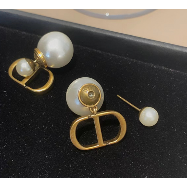 Серьги с большой жемчужиной "Gold Pearl", золото