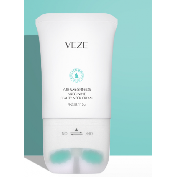 Крем для шиї з масажними роликами VENZEN Areginine Beauty Neck Cream, 110 г