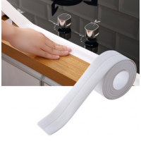 Стрічка самоклеюча водонепроникна, стрічка для ванн та раковин, біла, 3,8х3,2 м
