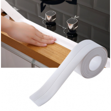 Стрічка самоклеюча водонепроникна, стрічка для ванн та раковин, біла, 3,8х3,2 м