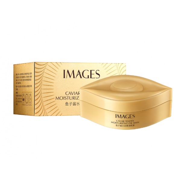 Патчи гидрогелевые для кожи вокруг глаз Images Caviar Tender Moisturizing Eye Mask, с экстрактом икры, 80 г