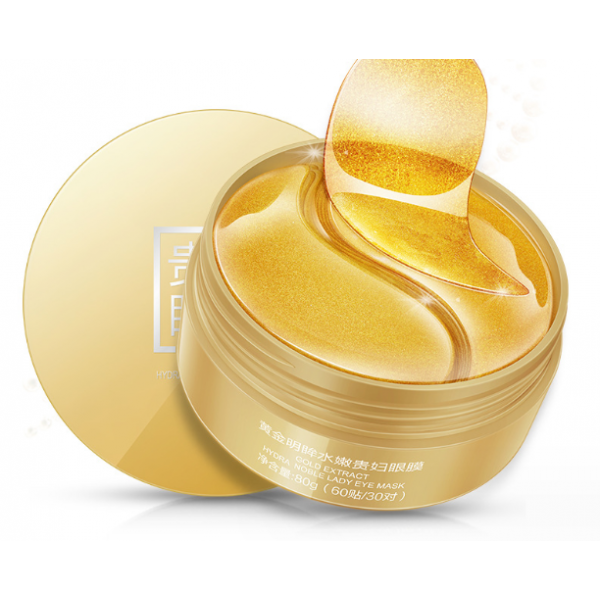Патчи гидрогелевые для кожи вокруг глаз One Spring Gold Extract Hydra Noble Lady Eye Mask, с био-золотом, 80 г