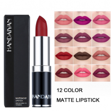 Помада матова Handaiyan Matte Moist Lip, з олією макадамії та вітаміном Е, різні кольори, 3,5 г