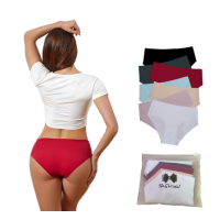 Трусики женские нейлоновые, бесшовные трусики  слипы, размер S