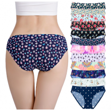 Трусики жіночі нейлонові, жіночі трусики сліпи з принтом, розмір М