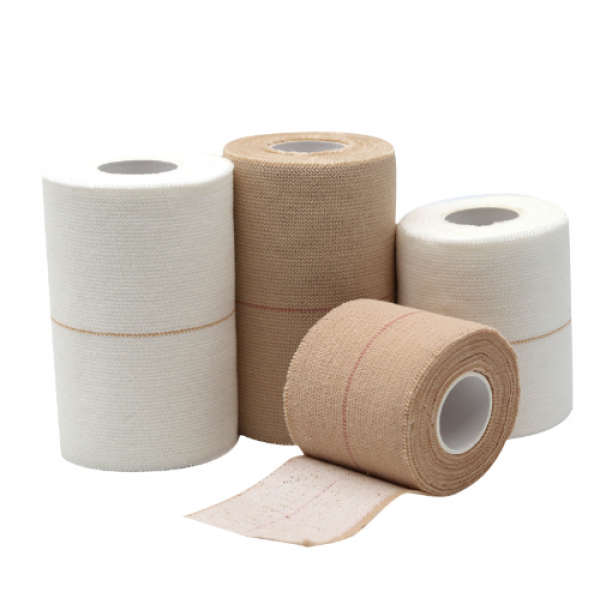 Тейп жесткий, не эластичный, спортивный 7.5 см х 4.5 м, бежевый
