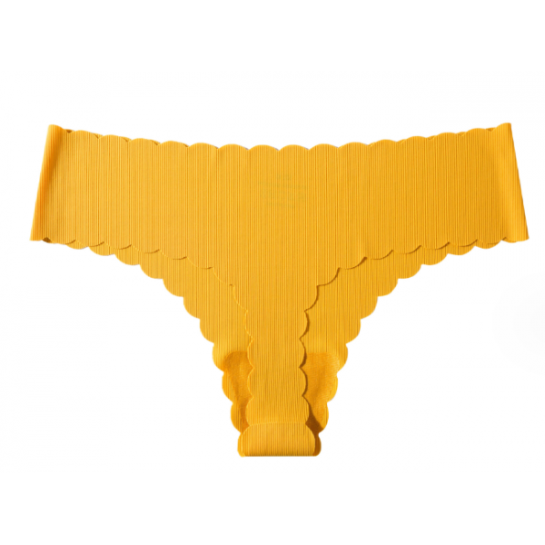 Трусики жіночі безшовні, жіночі безшовні бікіні з хвилеподібними краями, різні кольори, розмір L