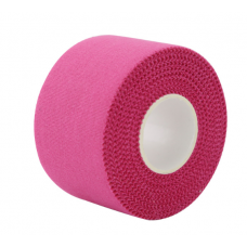 Тейп жорсткий, не еластичний, спортивний, рожевий, 3,8 см х 9,14 м